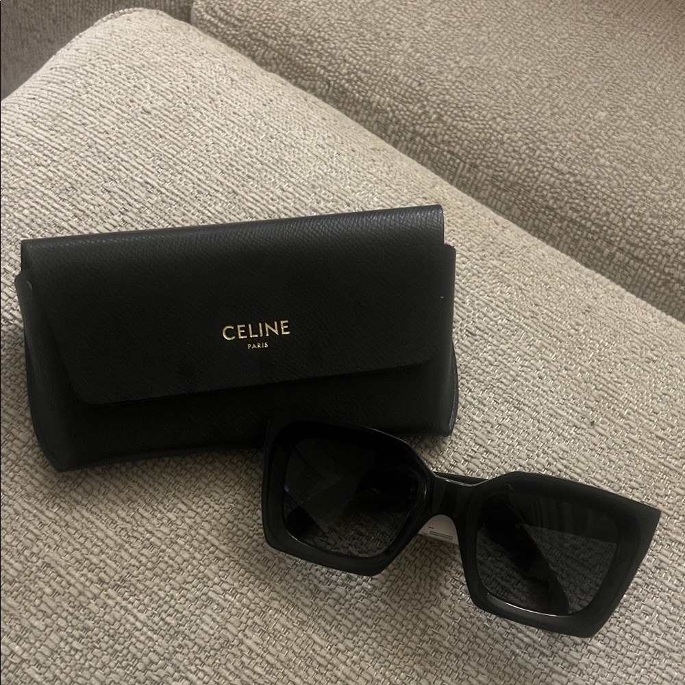 Celine Bold Black Sunglasses with Case